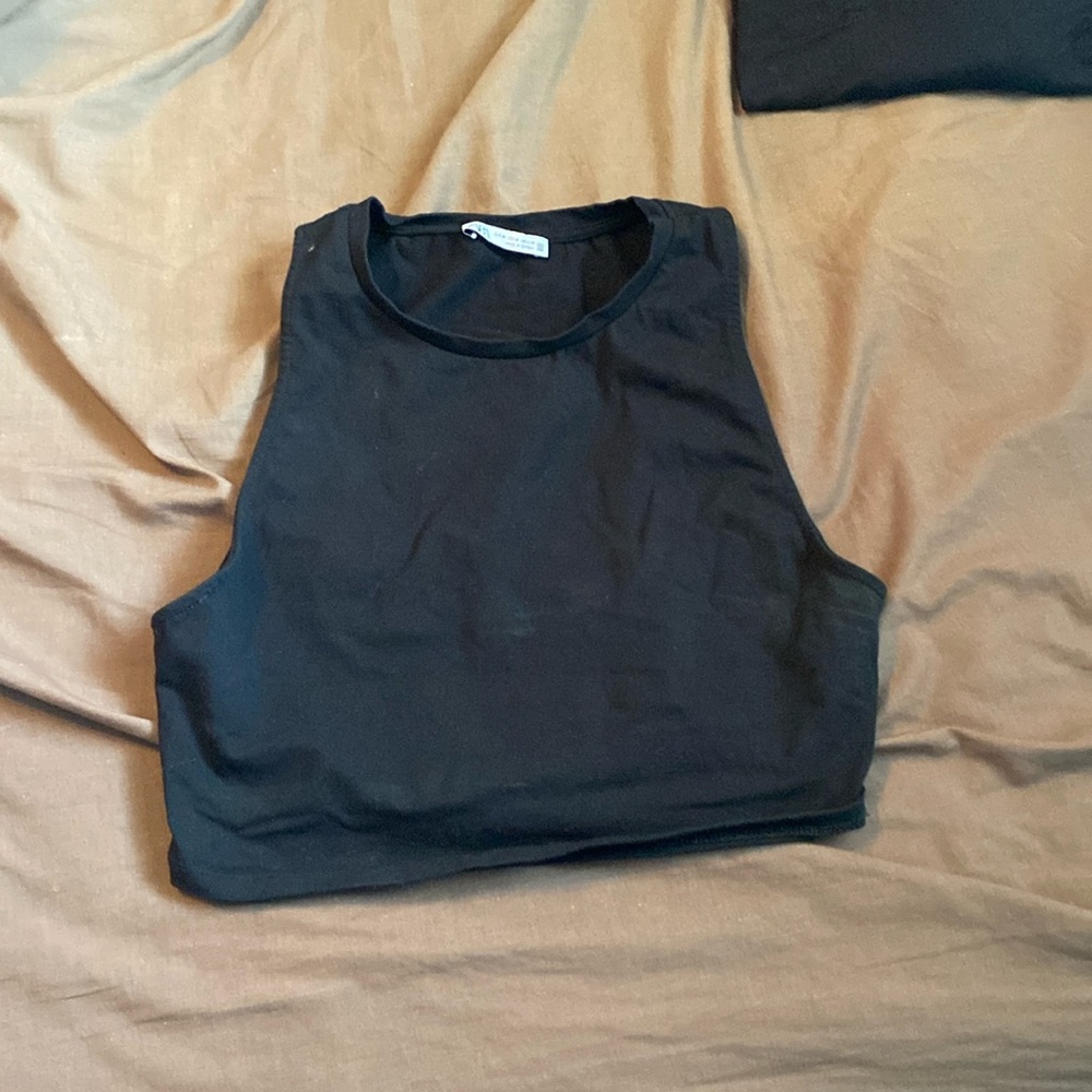 Black crop top